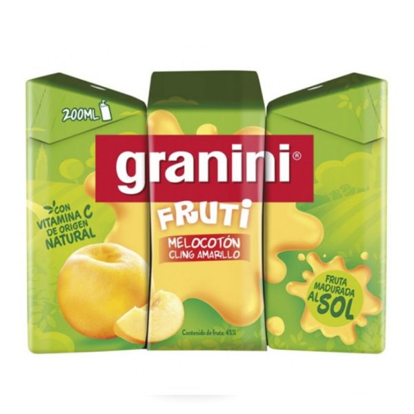 GRANINI MELOCOTÓN MINIBRIK 20 CL. PACK 3 UND.