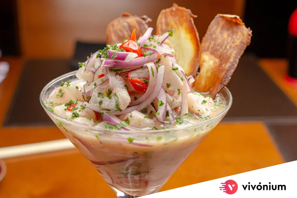 Ceviche con Ron Blanco Apache