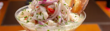 Ceviche con Ron Blanco Apache